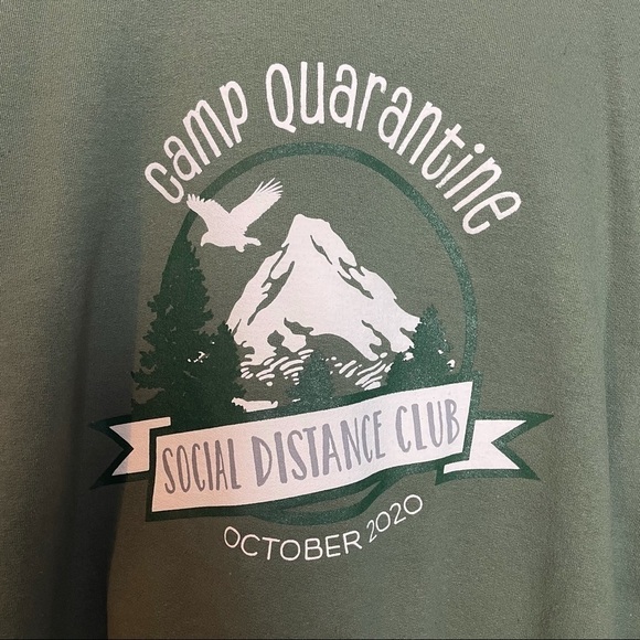 Camp Quarantine Social Distance Club Sweatshirt - Picture 2 of 7